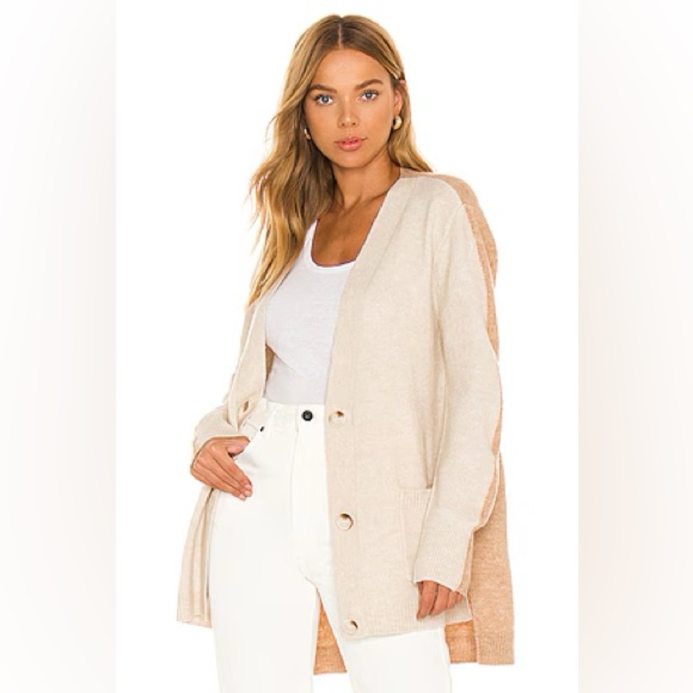 Steve Madden BB Dakota Study Date Cardigan – Light Camel (Small)